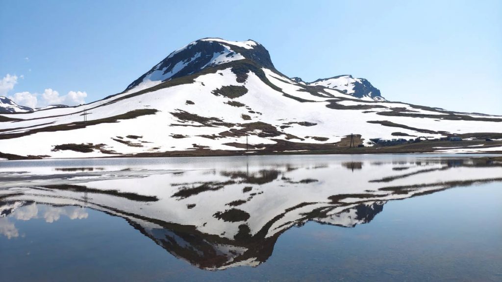 lac glacé en Norvège